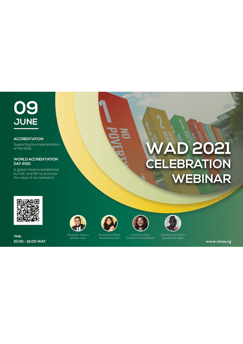 World Accreditation Day 2021 (WAD2021) - NiNAS