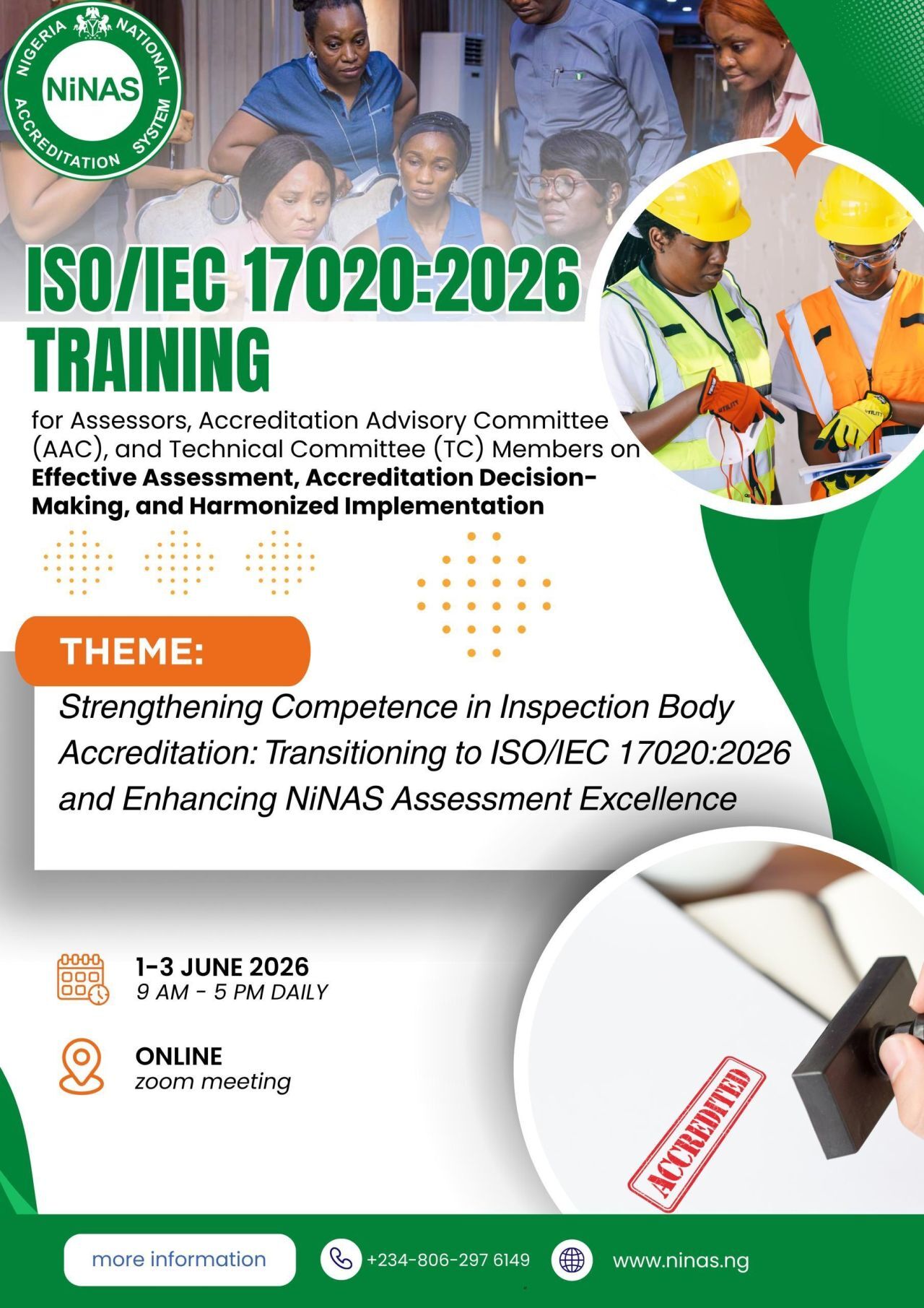 ISO/IEC 17020-2026 Training Flier and Details