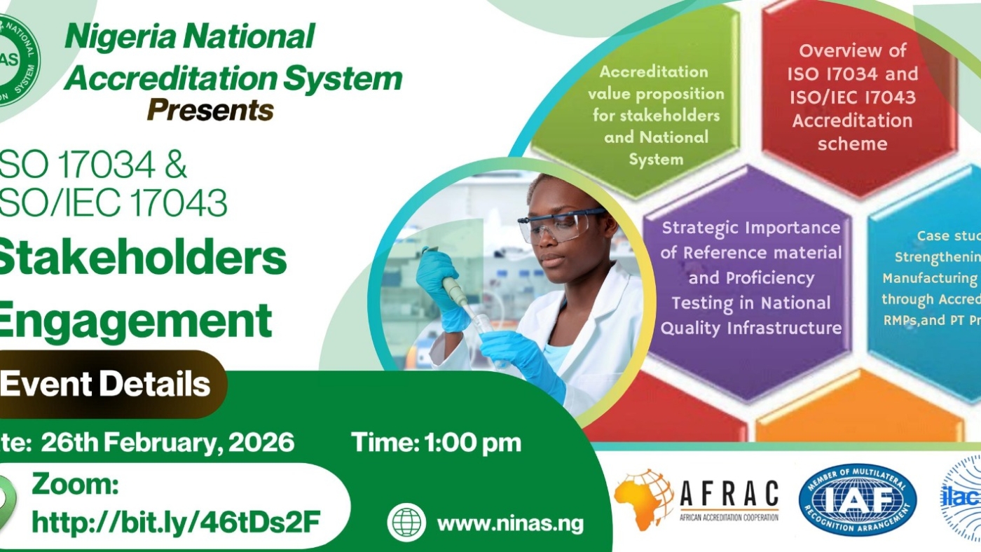 Flier for Stakeholder Engagement on ISO/IEC 17034 & 17043